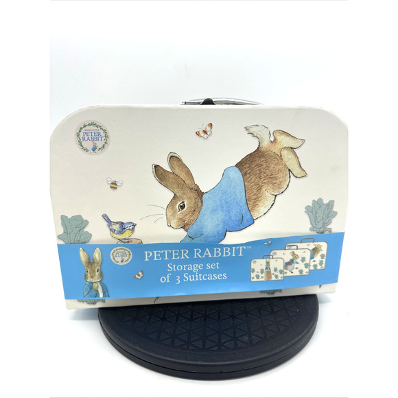 Beatrix Potter 3 Piece Luggage Cardboard Box Set NEW - Picture 1 of 3